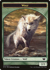 Wolf // Zombie Double-Sided Token [Commander 2015 Tokens] | I Want That Stuff Brandon