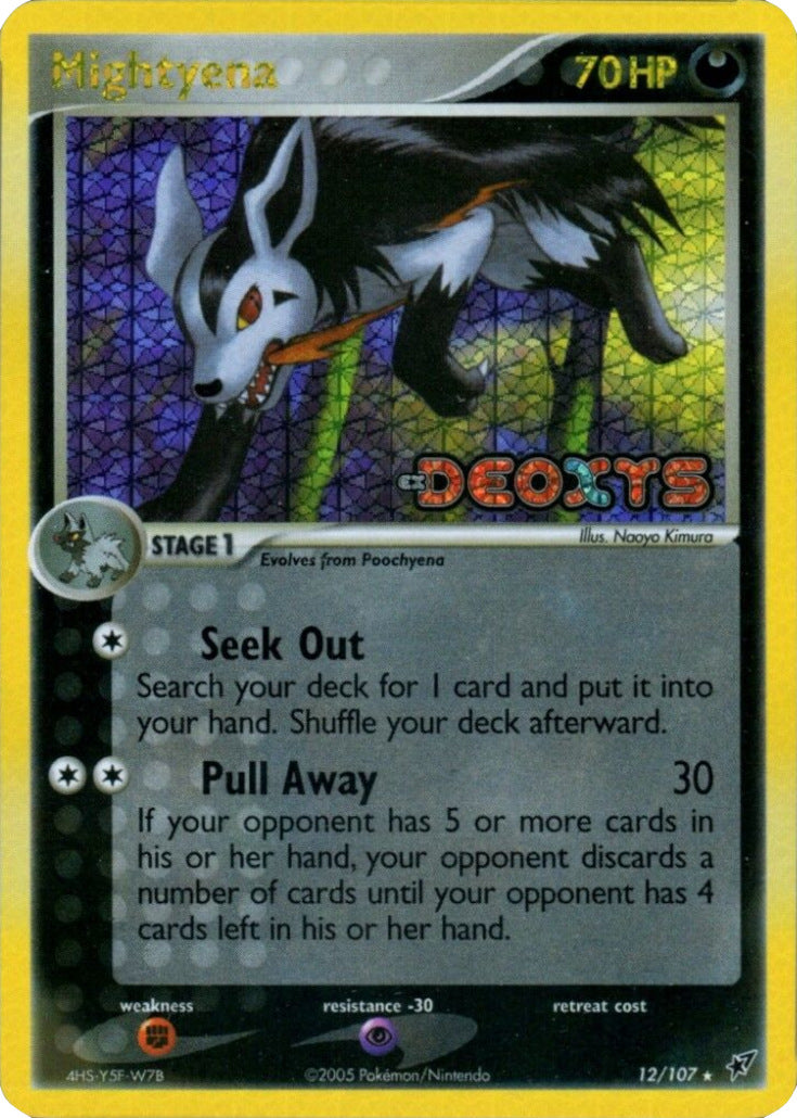 Mightyena (12/107) (Stamped) [EX: Deoxys] | I Want That Stuff Brandon