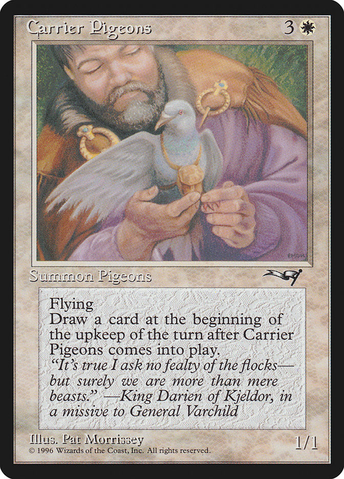 Carrier Pigeons (Holding Pigeon) [Alliances] | I Want That Stuff Brandon