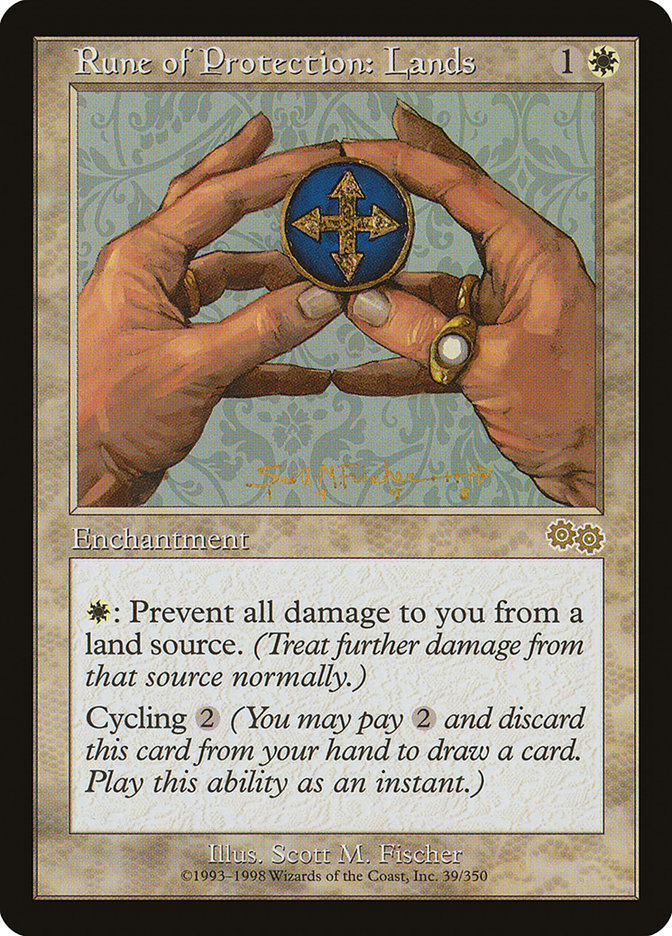 Rune of Protection: Lands [Urza's Saga] | I Want That Stuff Brandon