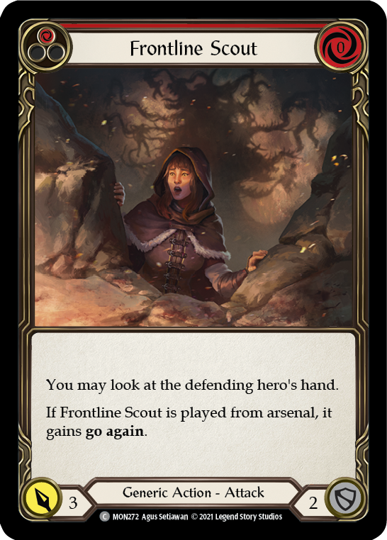 Frontline Scout (Red) [MON272] 1st Edition Normal | I Want That Stuff Brandon