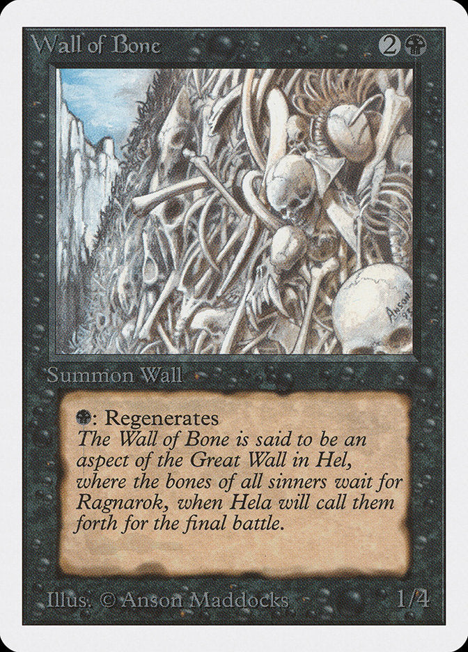 Wall of Bone [Unlimited Edition] | I Want That Stuff Brandon