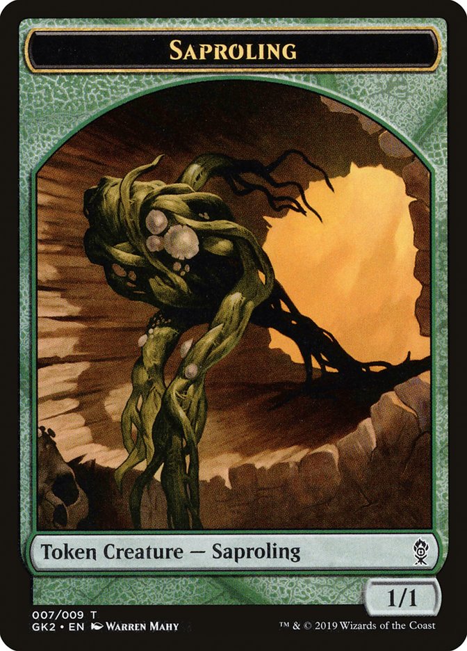 Saproling // Wurm Double-Sided Token [Ravnica Allegiance Guild Kit Tokens] | I Want That Stuff Brandon