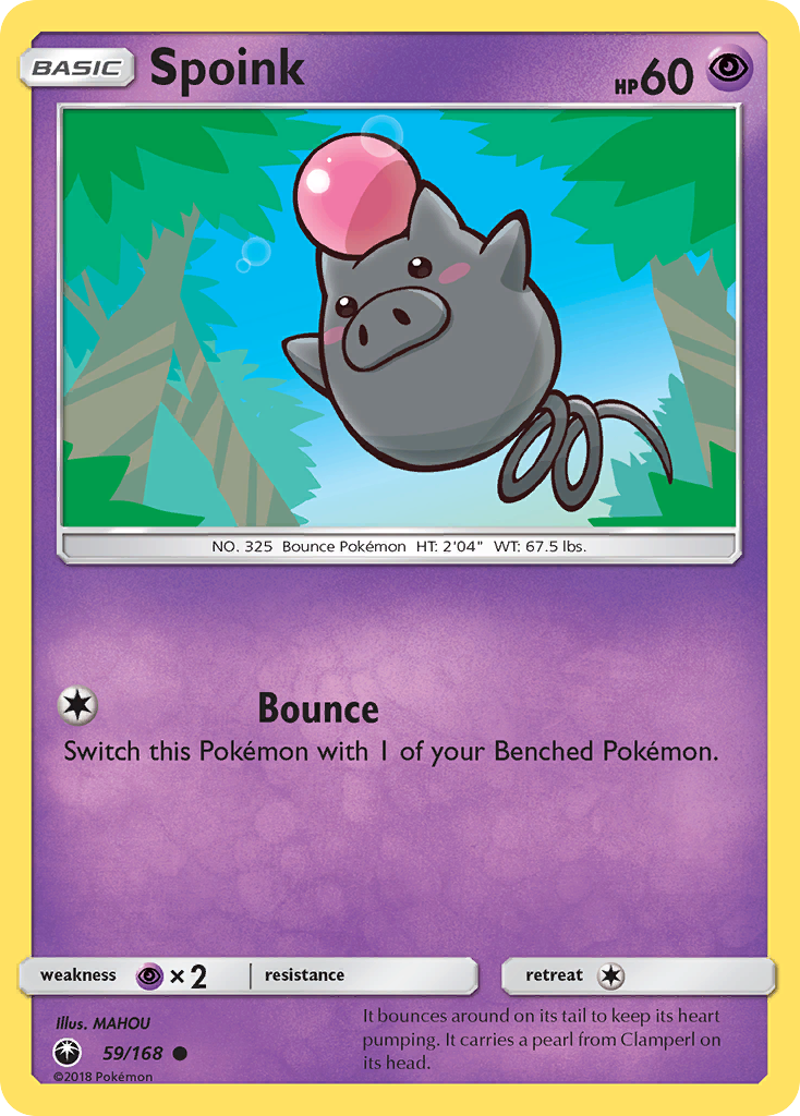 Spoink (59/168) [Sun & Moon: Celestial Storm] | I Want That Stuff Brandon