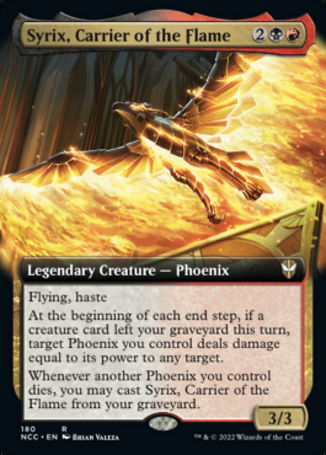 Syrix, Carrier of the Flame (Extended Art) [Streets of New Capenna Commander] | I Want That Stuff Brandon