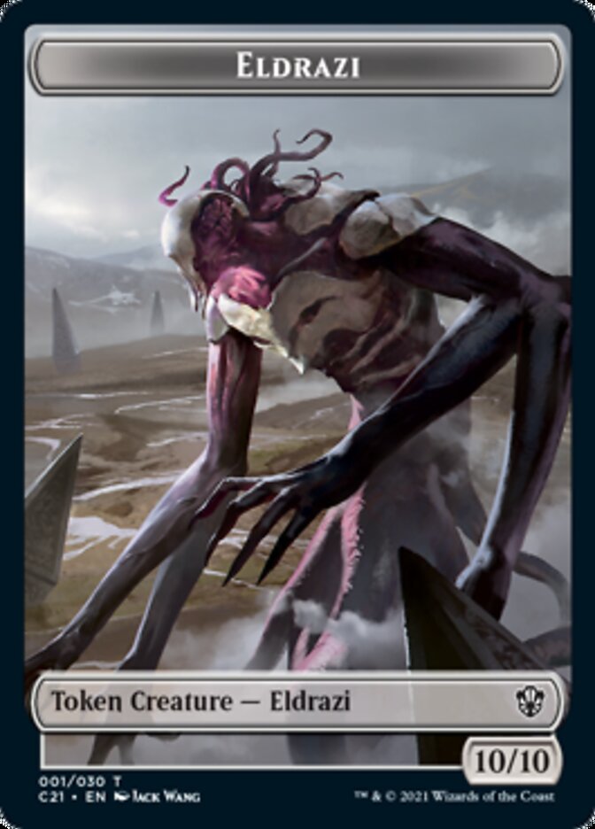 Eldrazi // Champion of Wits Double-Sided Token [Commander 2021 Tokens] | I Want That Stuff Brandon