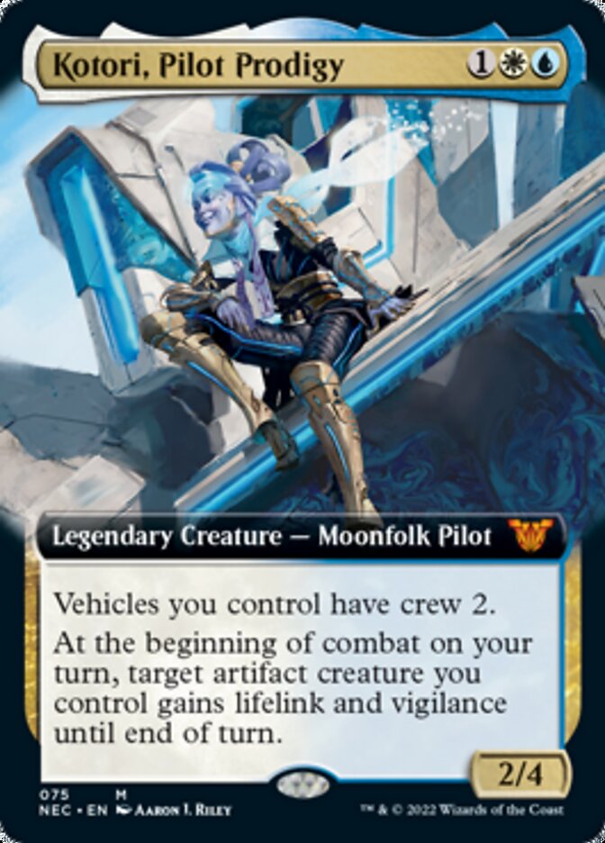 Kotori, Pilot Prodigy (Extended Art) [Kamigawa: Neon Dynasty Commander] | I Want That Stuff Brandon