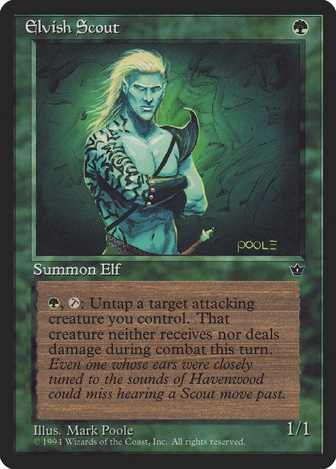 Elvish Scout (Mark Poole) [Fallen Empires] | I Want That Stuff Brandon