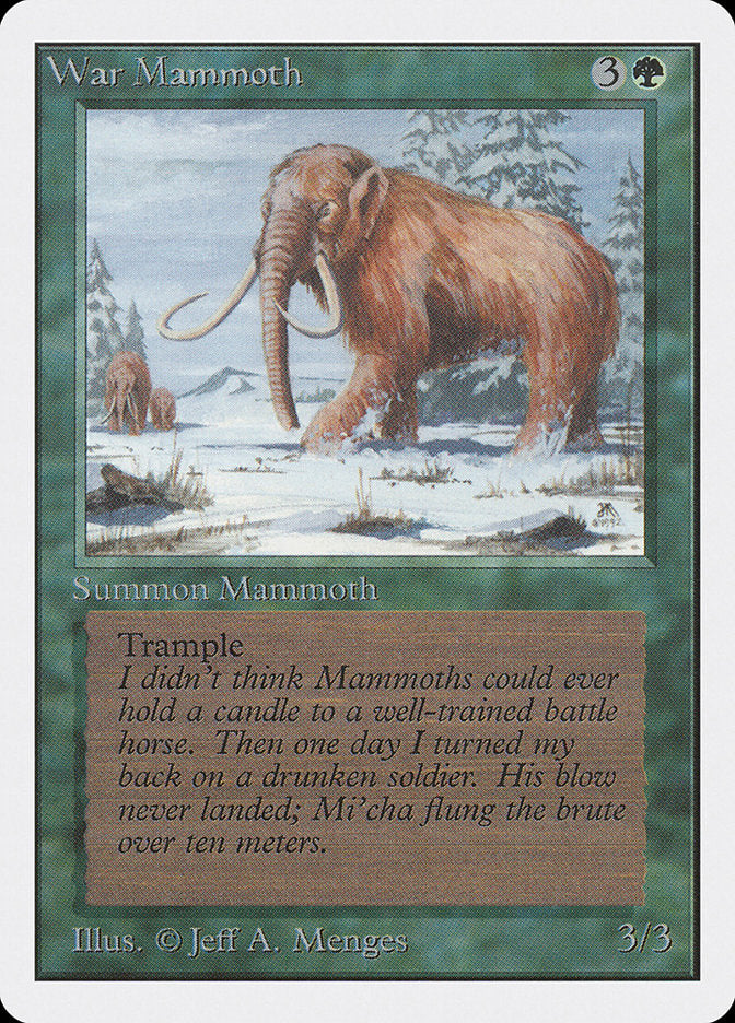 War Mammoth [Unlimited Edition] | I Want That Stuff Brandon