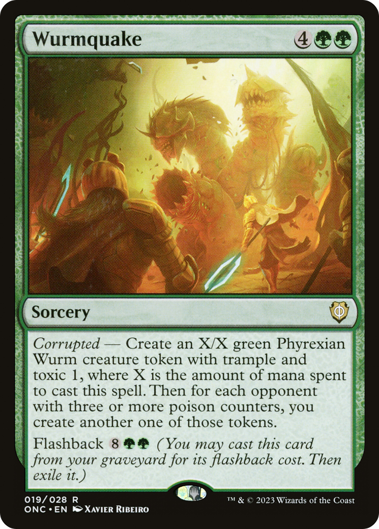 Wurmquake [Phyrexia: All Will Be One Commander] | I Want That Stuff Brandon