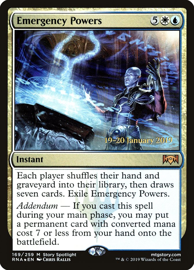 Emergency Powers [Ravnica Allegiance Prerelease Promos] | I Want That Stuff Brandon