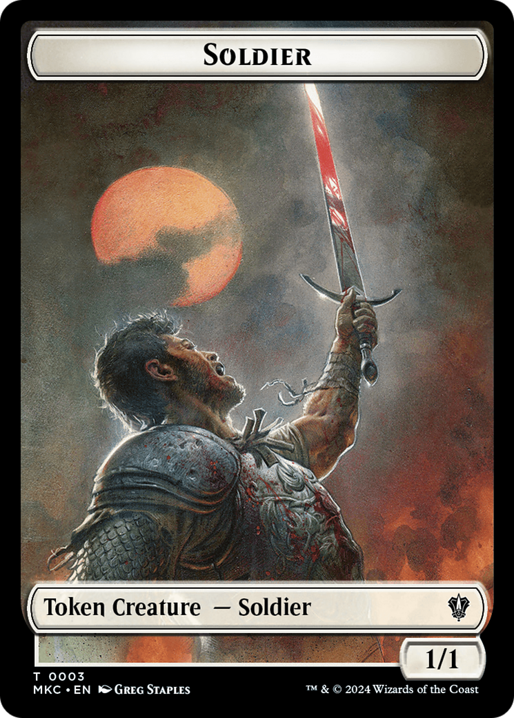 Soldier // Ogre Double-Sided Token [Murders at Karlov Manor Commander Tokens] | I Want That Stuff Brandon