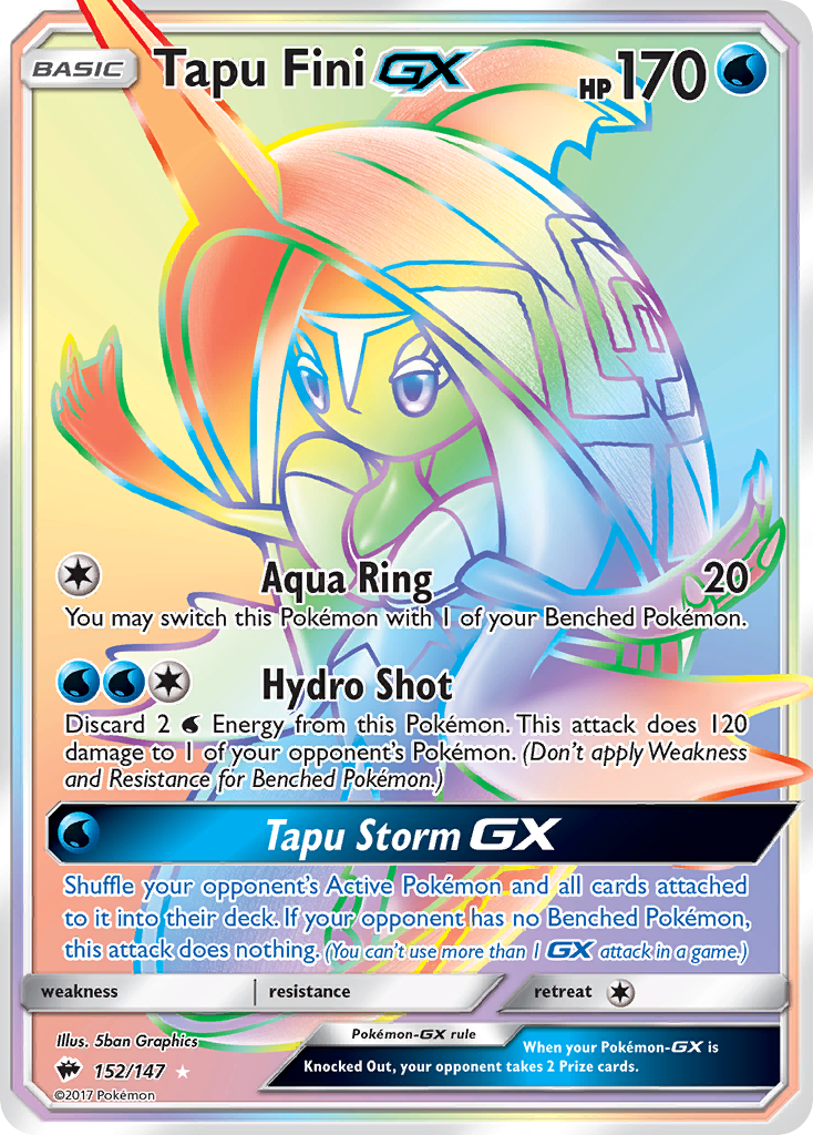 Tapu Fini GX (152/147) [Sun & Moon: Burning Shadows] | I Want That Stuff Brandon