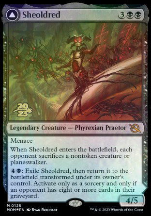 Sheoldred // The True Scriptures [March of the Machine Prerelease Promos] | I Want That Stuff Brandon