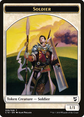 Mask // Soldier Double-Sided Token [Commander 2018 Tokens] | I Want That Stuff Brandon