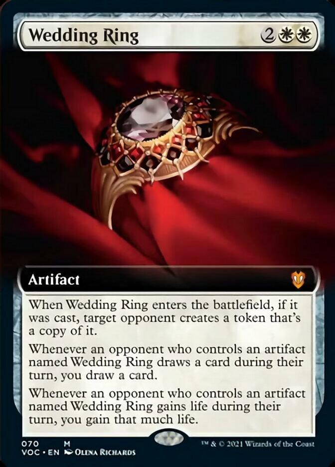 Wedding Ring (Extended Art) [Innistrad: Crimson Vow Commander] | I Want That Stuff Brandon