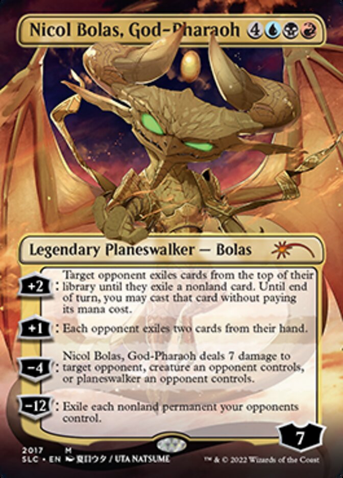 Nicol Bolas, God-Pharaoh (Borderless) [Secret Lair 30th Anniversary Countdown Kit] | I Want That Stuff Brandon