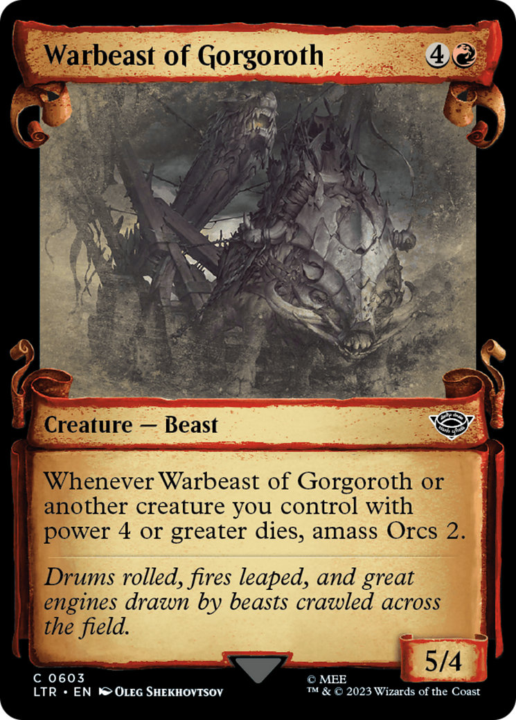 Warbeast of Gorgoroth [The Lord of the Rings: Tales of Middle-Earth Showcase Scrolls] | I Want That Stuff Brandon