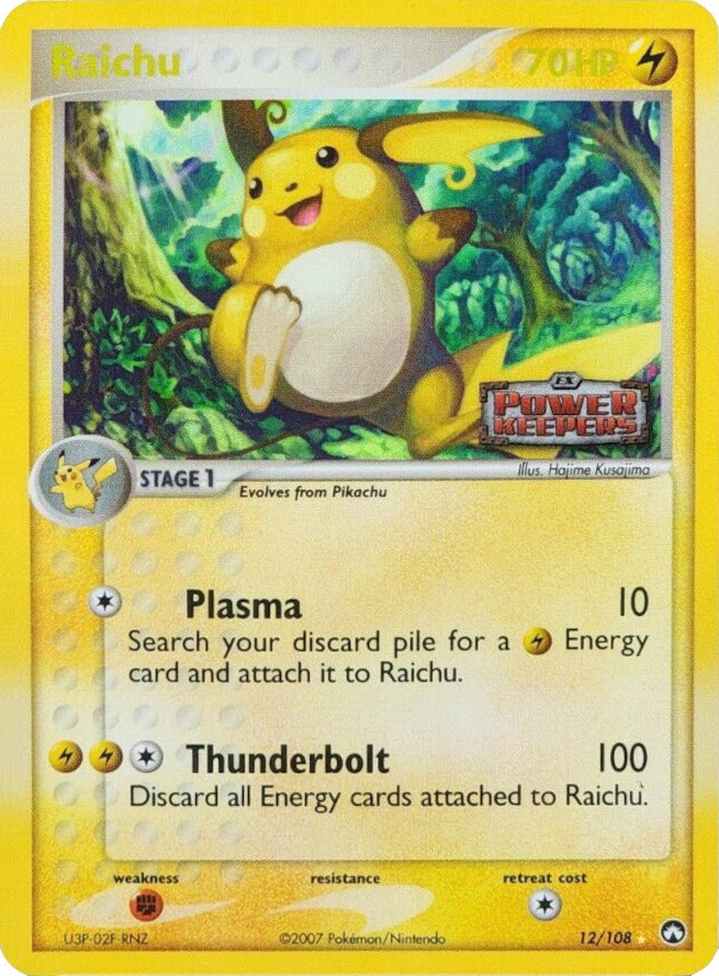 Raichu (12/108) (Stamped) [EX: Power Keepers] | I Want That Stuff Brandon