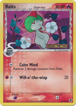 Ralts (61/101) (Delta Species) (Stamped) [EX: Dragon Frontiers] | I Want That Stuff Brandon