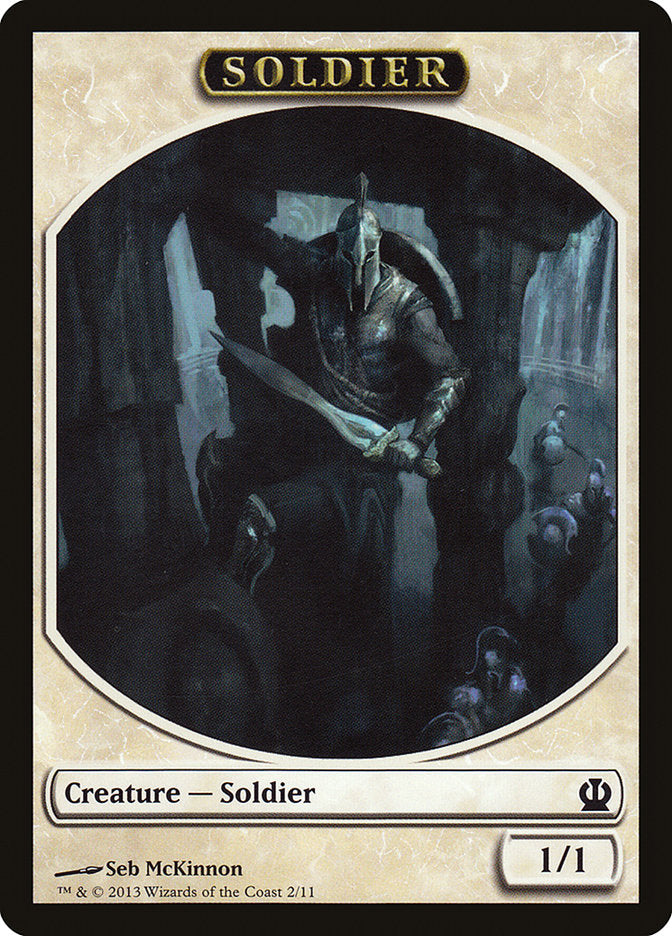 Soldier Token (2/11) [Theros Tokens] | I Want That Stuff Brandon