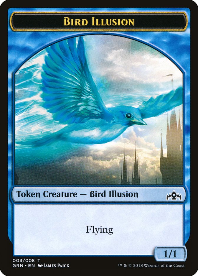 Bird Illusion Token [Guilds of Ravnica Tokens] | I Want That Stuff Brandon