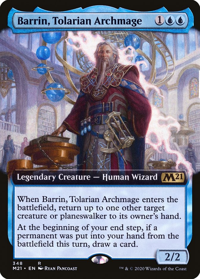 Barrin, Tolarian Archmage (Extended Art) [Core Set 2021] | I Want That Stuff Brandon