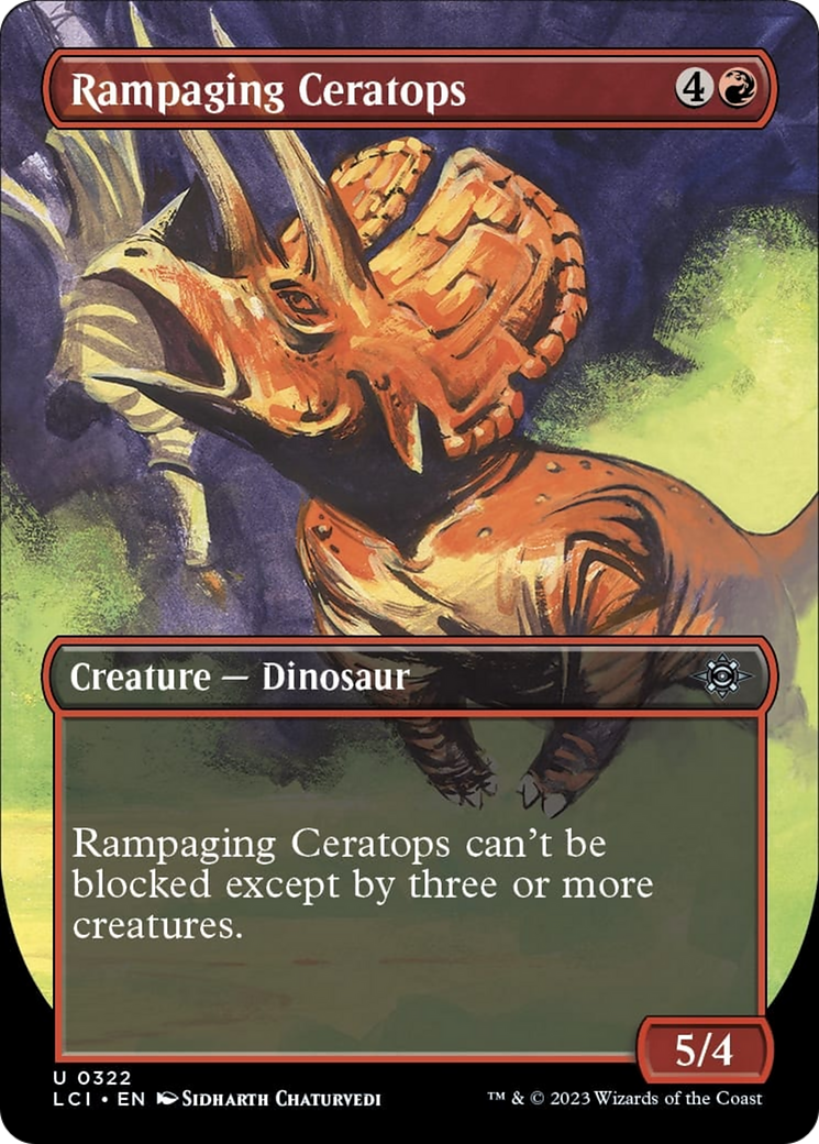 Rampaging Ceratops (Borderless) [The Lost Caverns of Ixalan] | I Want That Stuff Brandon