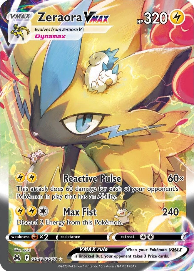 Zeraora VMAX (GG42/GG70) [Sword & Shield: Crown Zenith] | I Want That Stuff Brandon