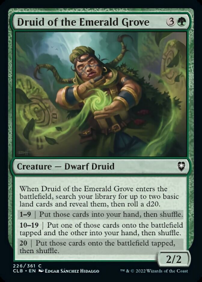 Druid of the Emerald Grove [Commander Legends: Battle for Baldur's Gate] | I Want That Stuff Brandon