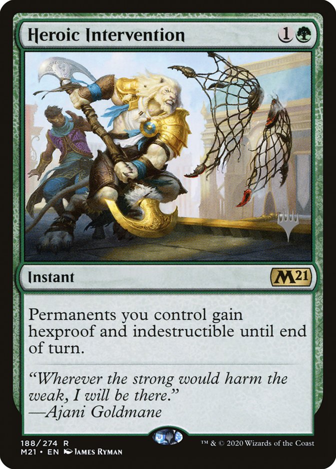 Heroic Intervention (Promo Pack) [Core Set 2021 Promos] | I Want That Stuff Brandon