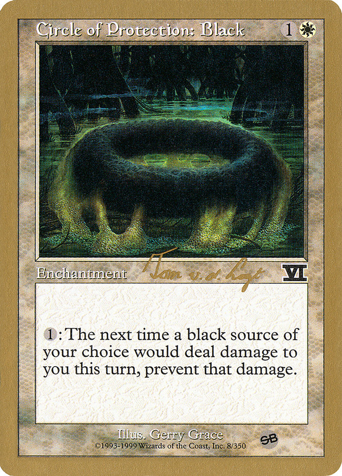 Circle of Protection: Black (Tom van de Logt) (SB) [World Championship Decks 2000] | I Want That Stuff Brandon