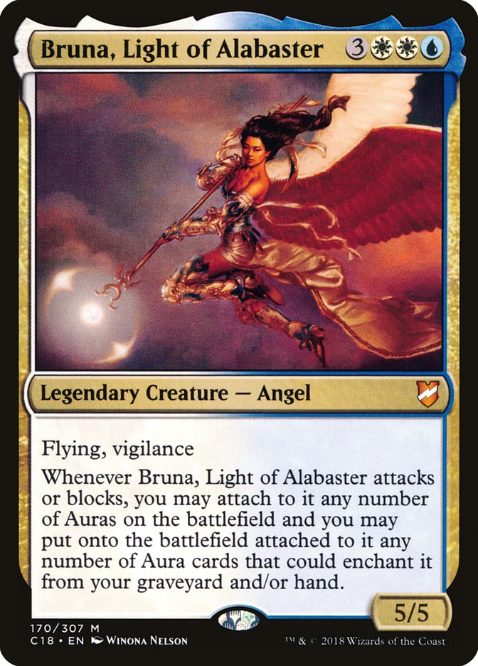 Bruna, Light of Alabaster (Oversized) [Commander 2018 Oversized] | I Want That Stuff Brandon