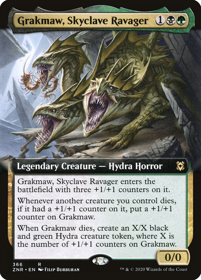 Grakmaw, Skyclave Ravager (Extended Art) [Zendikar Rising] | I Want That Stuff Brandon