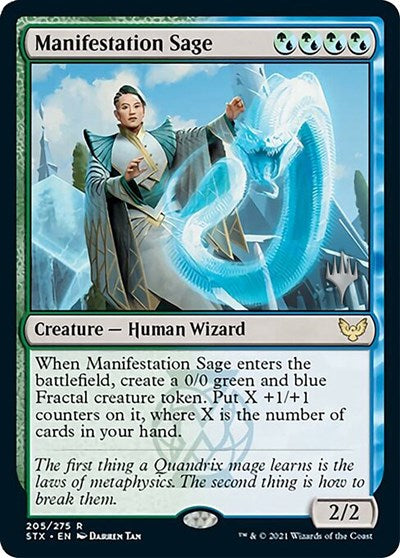 Manifestation Sage (Promo Pack) [Strixhaven: School of Mages Promos] | I Want That Stuff Brandon