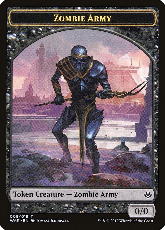 Zombie Army Token (008/019) [War of the Spark Tokens] | I Want That Stuff Brandon
