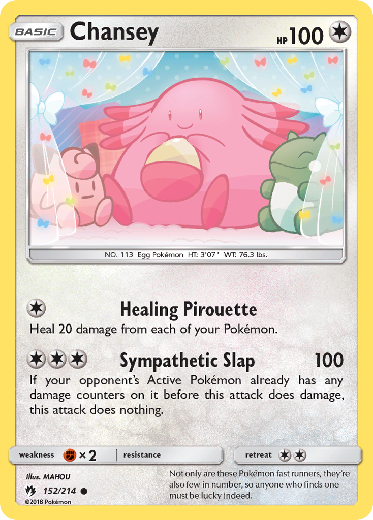 Chansey (152/214) [Sun & Moon: Lost Thunder] | I Want That Stuff Brandon