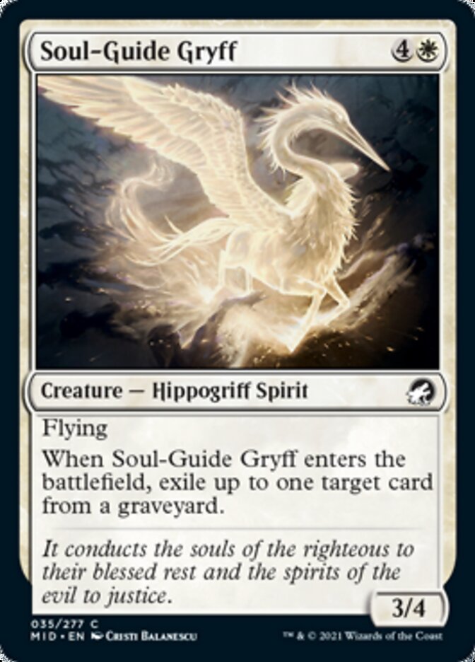 Soul-Guide Gryff [Innistrad: Midnight Hunt] | I Want That Stuff Brandon