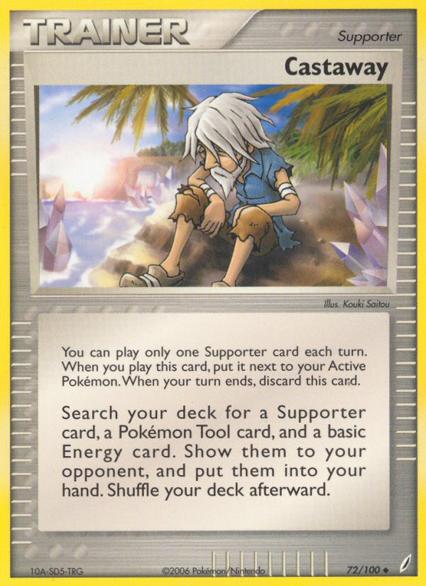 Castaway (72/100) [EX: Crystal Guardians] | I Want That Stuff Brandon