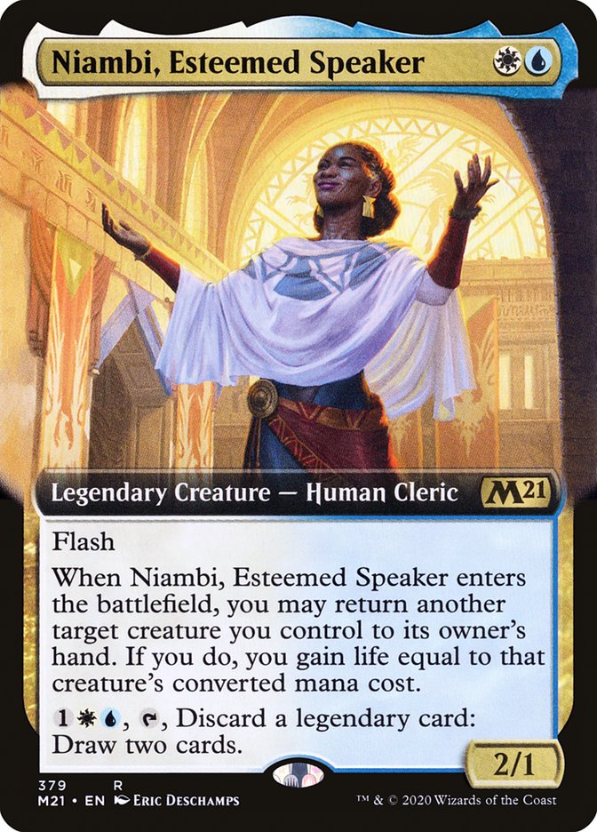 Niambi, Esteemed Speaker (Extended Art) [Core Set 2021] | I Want That Stuff Brandon