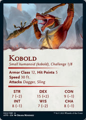 Kobold Art Card (Gold-Stamped Signature) [Dungeons & Dragons: Adventures in the Forgotten Realms Art Series] | I Want That Stuff Brandon