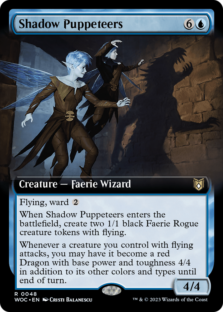 Shadow Puppeteers (Extended Art) [Wilds of Eldraine Commander] | I Want That Stuff Brandon