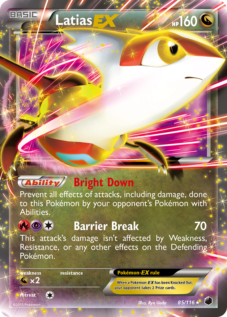 Latias EX (85/116) [Black & White: Plasma Freeze] | I Want That Stuff Brandon