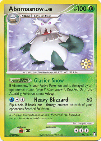 Abomasnow (19/123) [Countdown Calendar Promos] | I Want That Stuff Brandon