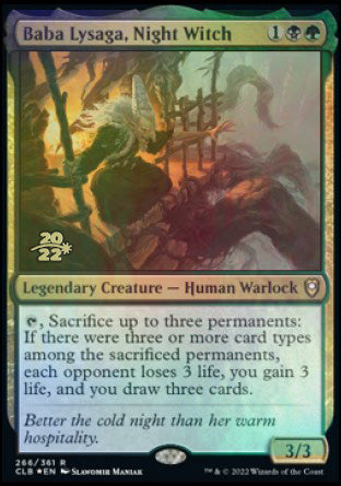 Baba Lysaga, Night Witch [Commander Legends: Battle for Baldur's Gate Prerelease Promos] | I Want That Stuff Brandon