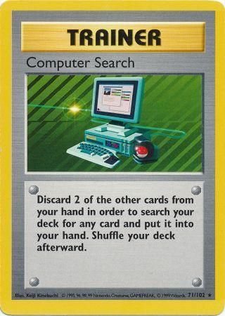 Computer Search (71/102) [Base Set Shadowless Unlimited] | I Want That Stuff Brandon