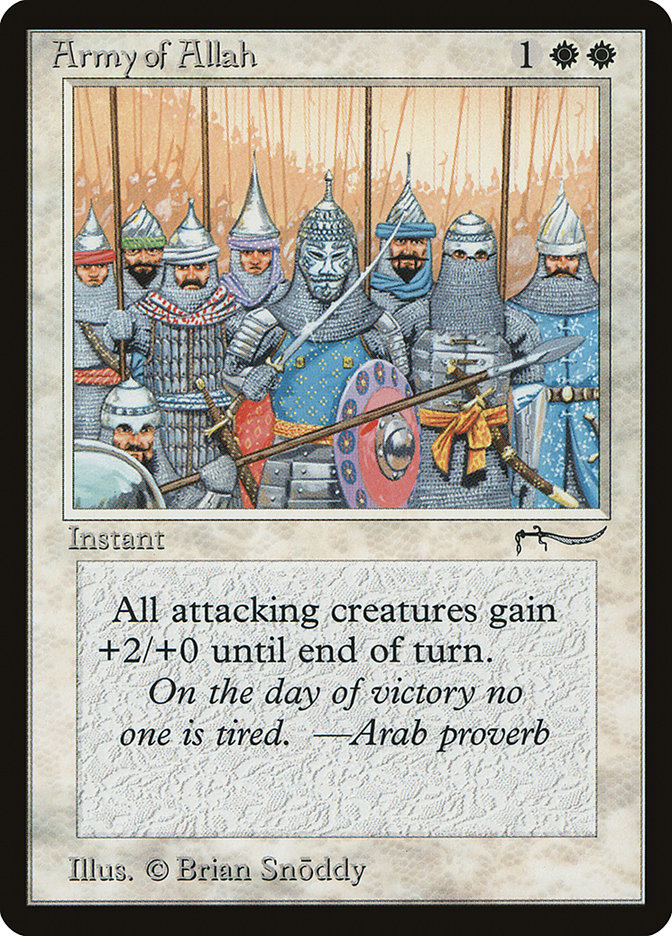 Army of Allah (Light Mana Cost) [Arabian Nights] | I Want That Stuff Brandon