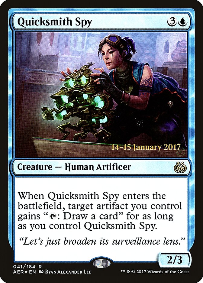 Quicksmith Spy [Aether Revolt Prerelease Promos] | I Want That Stuff Brandon