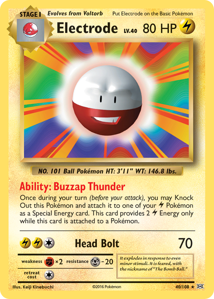 Electrode (40/108) [XY: Evolutions] | I Want That Stuff Brandon