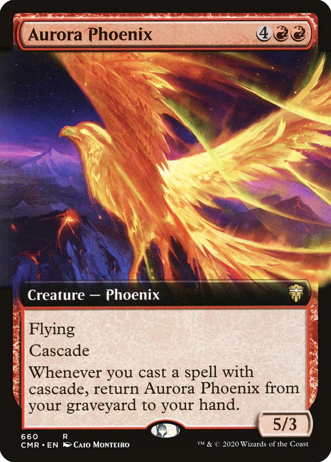 Aurora Phoenix (Extended Art) [Commander Legends] | I Want That Stuff Brandon